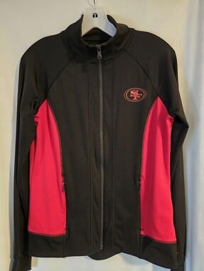 San Francisco 49ers Signature Black & Red Full-Zip Utility Jacket